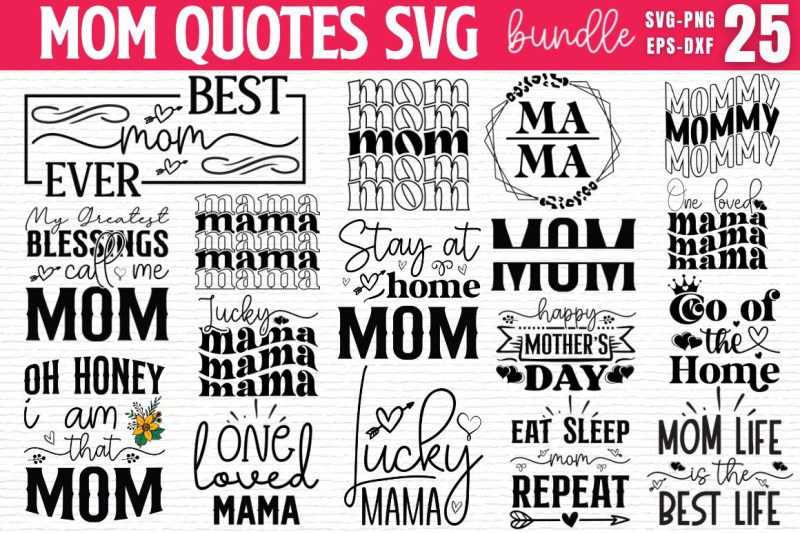 Mom Quotes SVG bundle By DESIGNS DARK | TheHungryJPEG