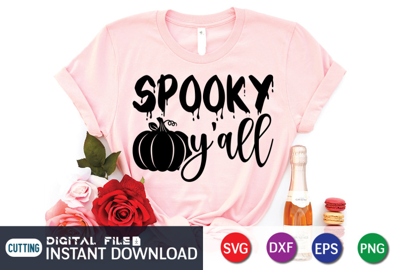 Spooky Y'all SVG By FunnySVGCrafts | TheHungryJPEG