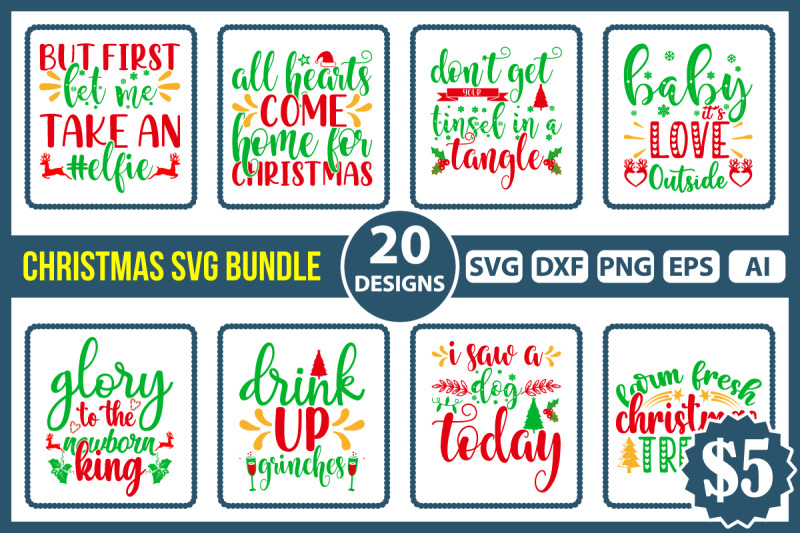 Christmas SVG Bundle By FunnySVGCrafts | TheHungryJPEG