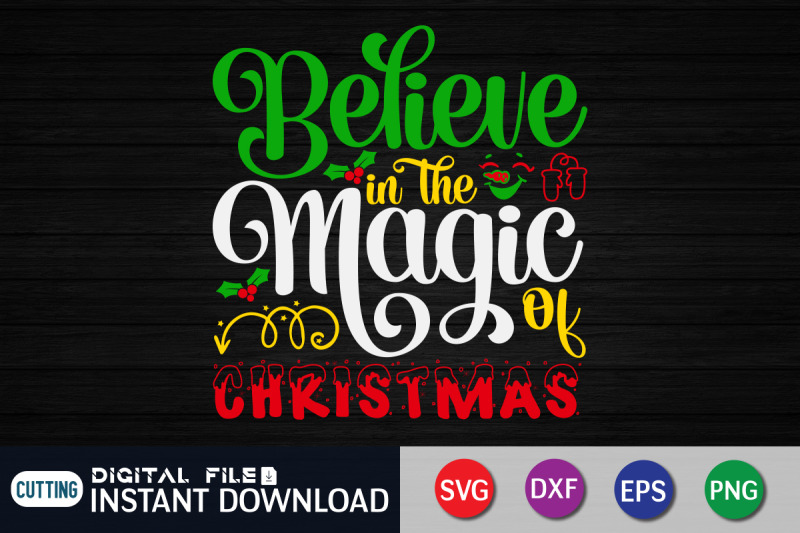 Believe in the Magic of Christmas SVG By FunnySVGCrafts | TheHungryJPEG