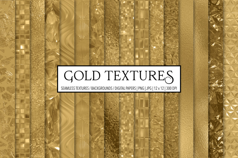 Gold Textures By Julie Campbell Designs | TheHungryJPEG