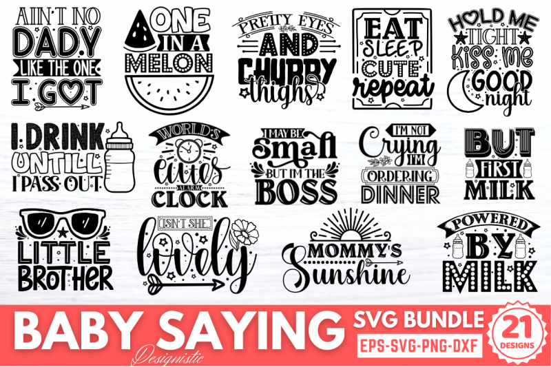 Baby SVG Bundle By DESIGNS DARK | TheHungryJPEG