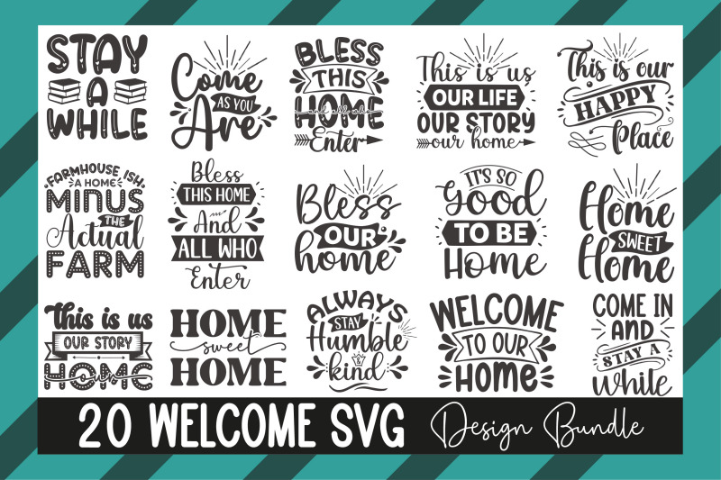 Welcome Svg Design Bundle By pacific store | TheHungryJPEG