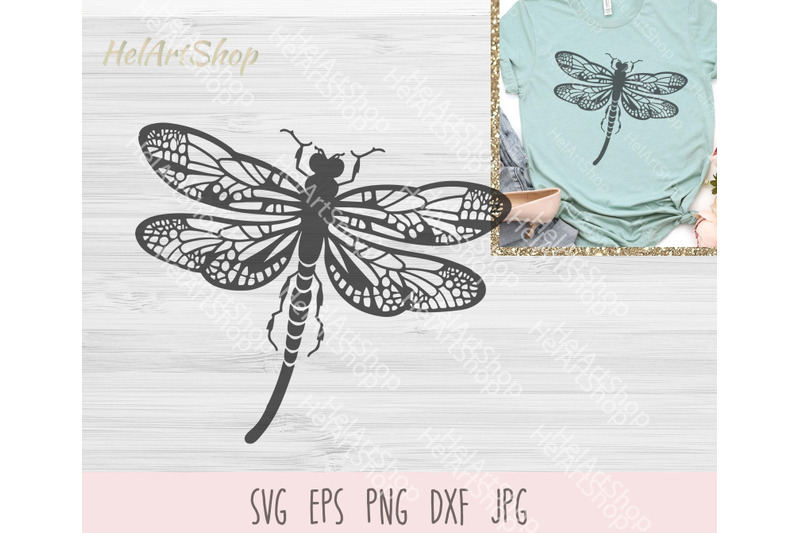 Dragonfly SVG, Svg File For Cricut By HelArtShop | TheHungryJPEG