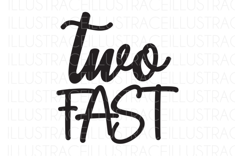 Two Fast SVG By Illustrace | TheHungryJPEG