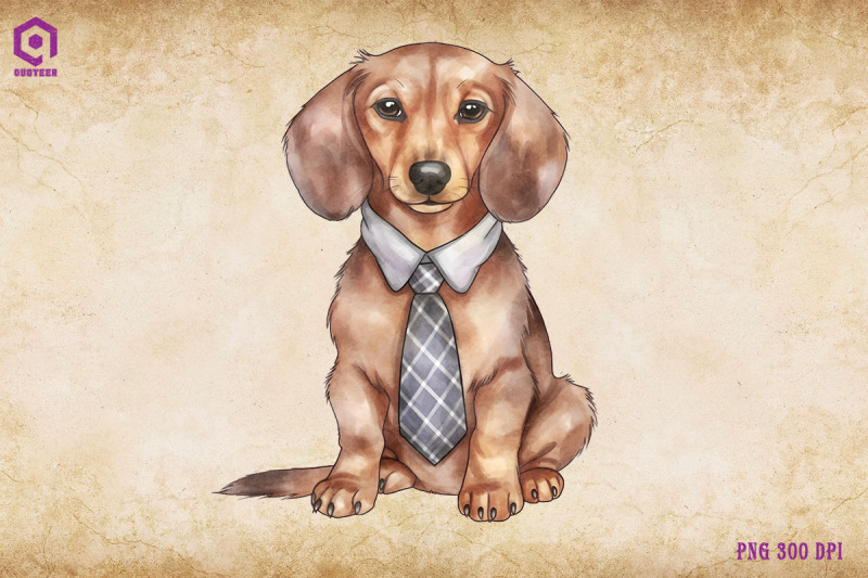 dachshund tie clip