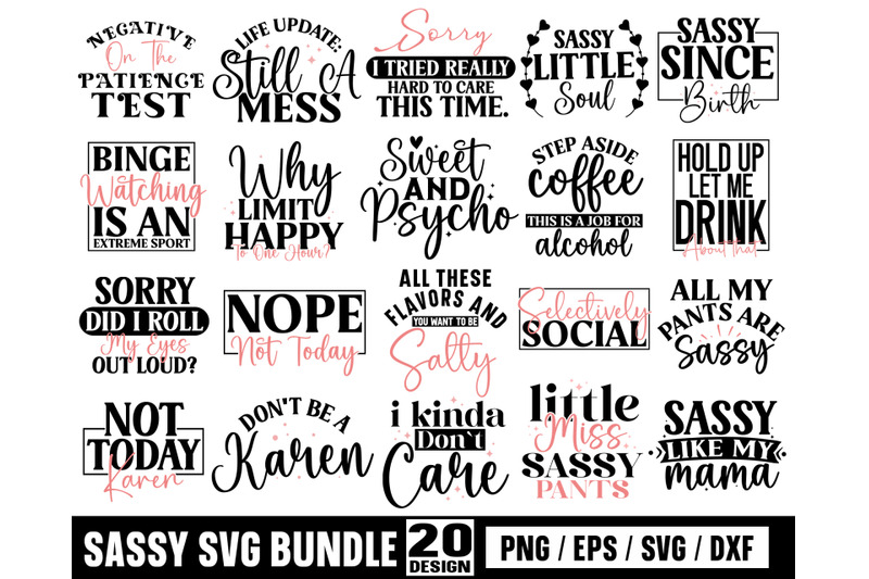 Sassy SVG Bundle By Bundlestshirt | TheHungryJPEG