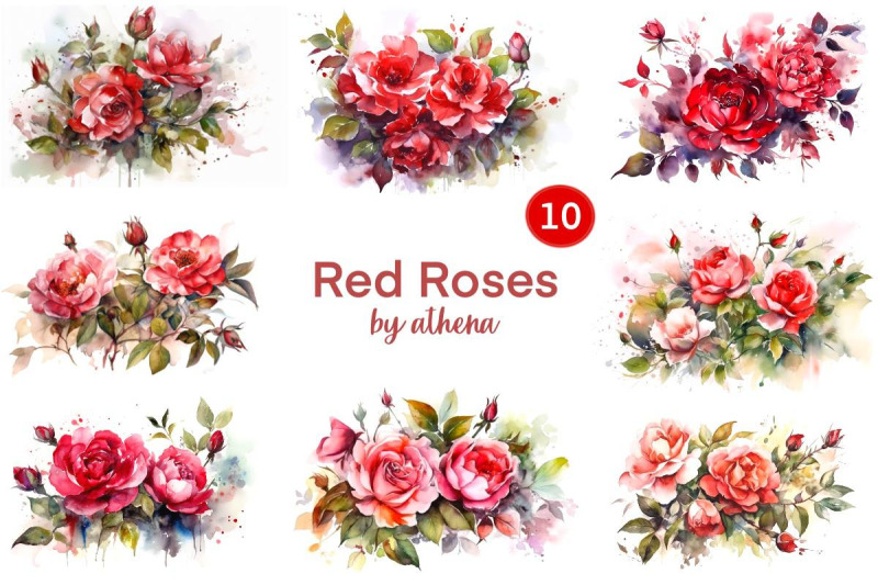 Red Roses | Mothers Day Collection By Athena | TheHungryJPEG