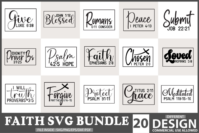 Faith Svg Bundle By Jasim | TheHungryJPEG