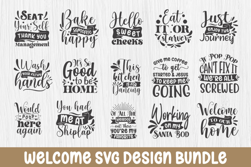 Welcome SVG Design Bundle By pacific store | TheHungryJPEG