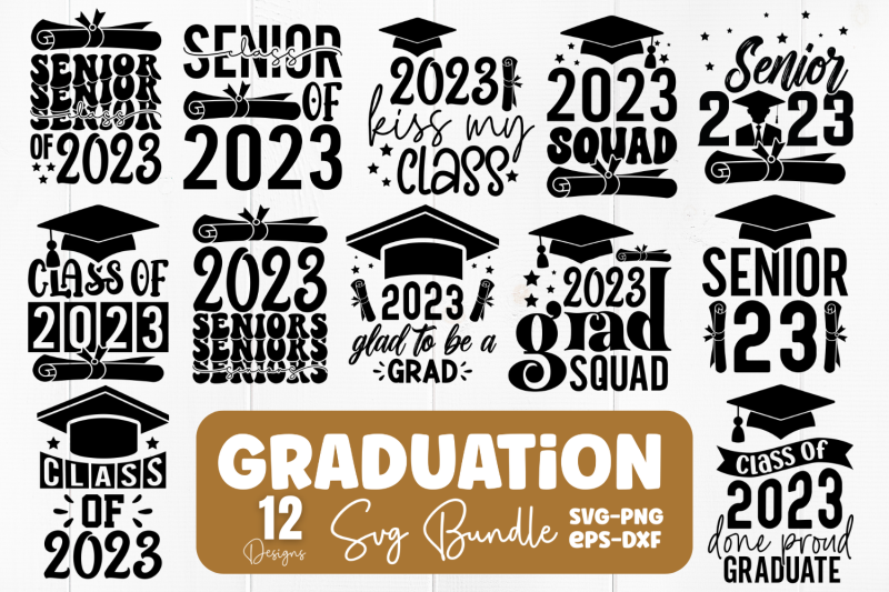 Graduation SVG Bundle By DESIGNS DARK | TheHungryJPEG