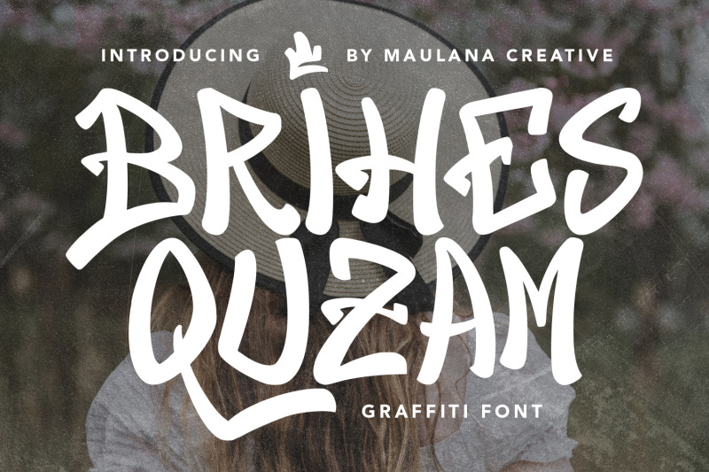 Brihes Quzam Graffiti Display Font By Maulana Creative | TheHungryJPEG