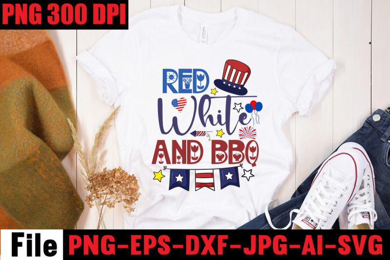 Red White And Bbq SVG cut file By Design get | TheHungryJPEG