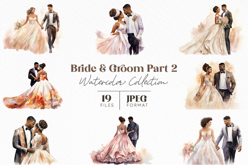 Bride and Groom Part 2 By artsy-fartsy | TheHungryJPEG