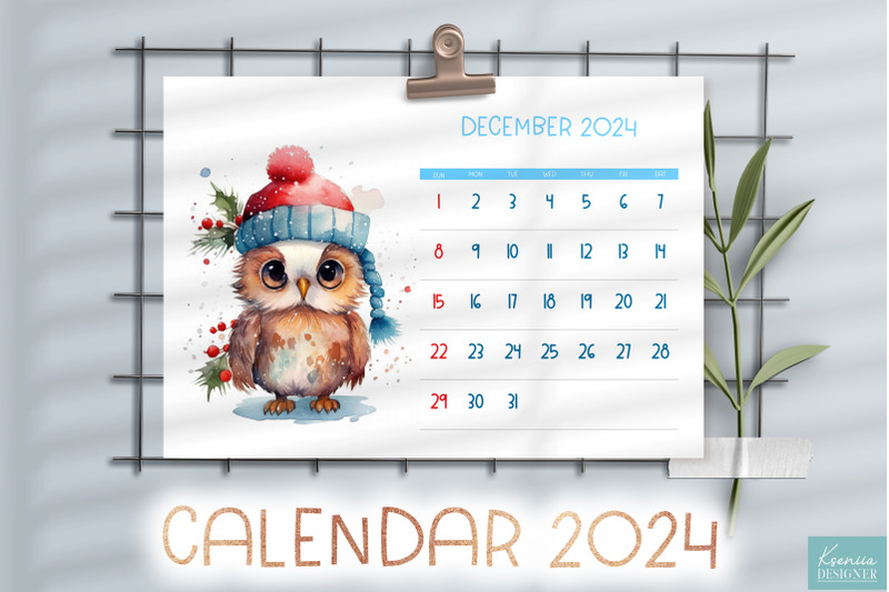 Watercolor Baby Owl Wearing Hat Printable Calendar 2024 By Kseniia   800 4286186 Xvlt5wz88ino2mfi3cz5ed85tu9osnowkp110vqw 