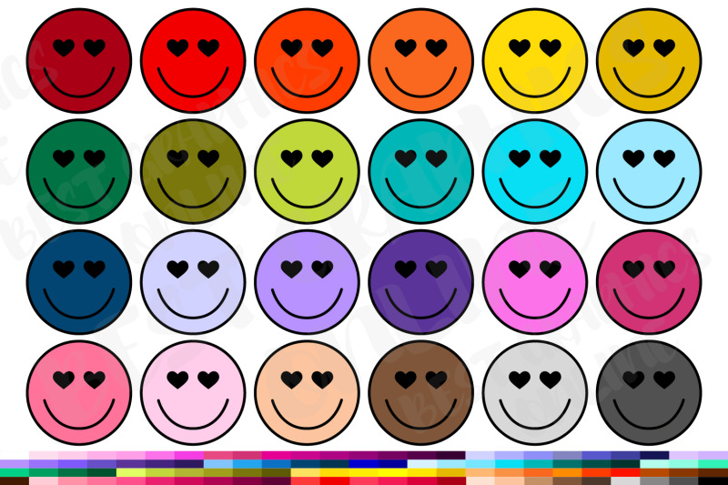 Happy Face with Heart Eyes Clip art, Love Happy Face Emoji, Emoticon By ...