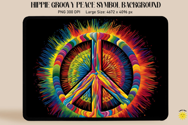 Colorful Of A Peace Symbol Background By Mulew Art | TheHungryJPEG