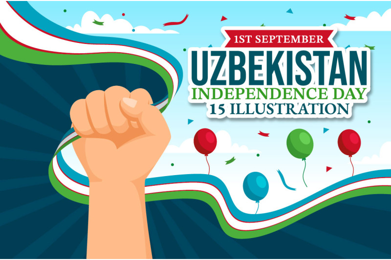 15 Uzbekistan Independence Day Illustration By denayunethj | TheHungryJPEG