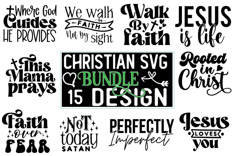 Christian SVG Design Bundle By joynal8112 | TheHungryJPEG