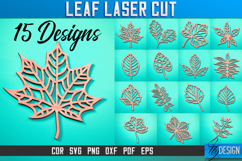 Leaf Laser Cut | Laser Cut SVG By Fly Design | TheHungryJPEG