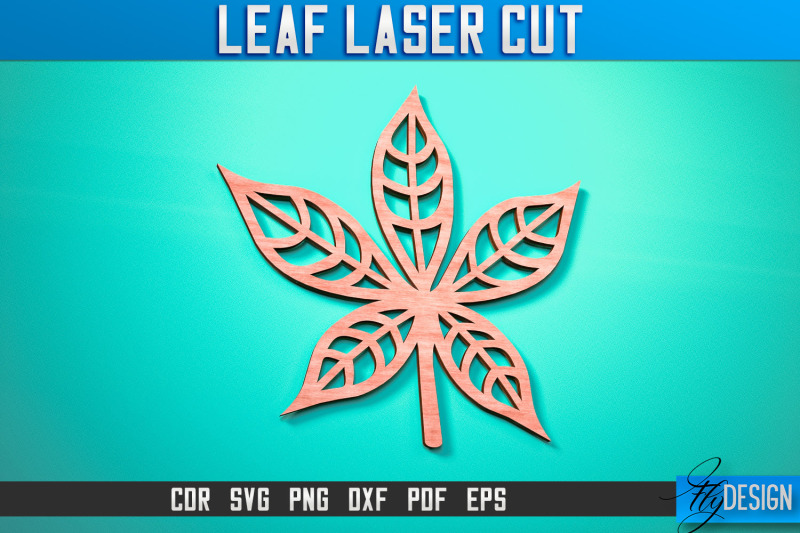 Leaf Laser Cut | Laser Cut SVG By Fly Design | TheHungryJPEG