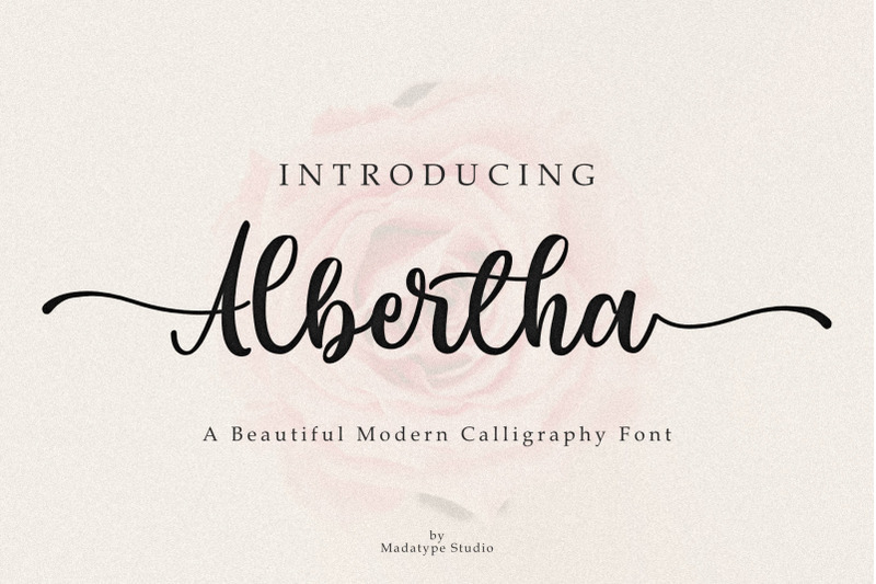 Albertha By Madatype Studio | TheHungryJPEG