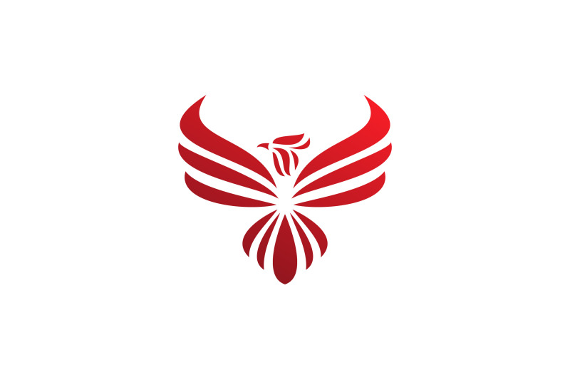 phoenix vector template logo design By GraphicHouse | TheHungryJPEG