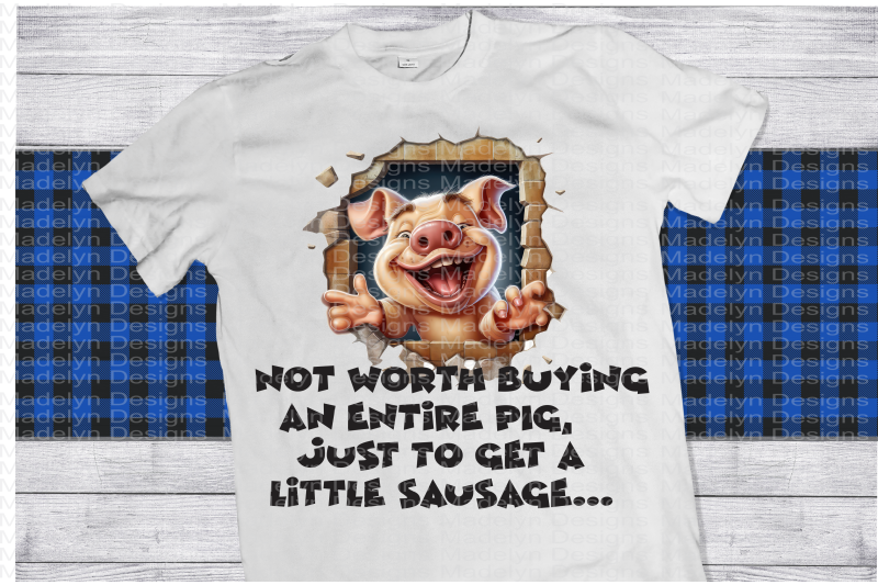 Not worth buying the pig By Madelyn Designs | TheHungryJPEG