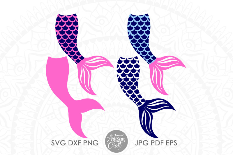 Mermaid tail SVG | fish scales | Mermaid SVG By Artisan Craft SVG ...