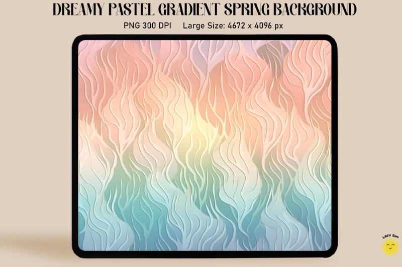 Dreamy Pastel Gradient Spring Background By Mulew Art | TheHungryJPEG