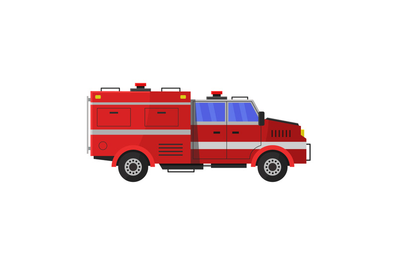 Fire truck By Marco Livolsi | TheHungryJPEG