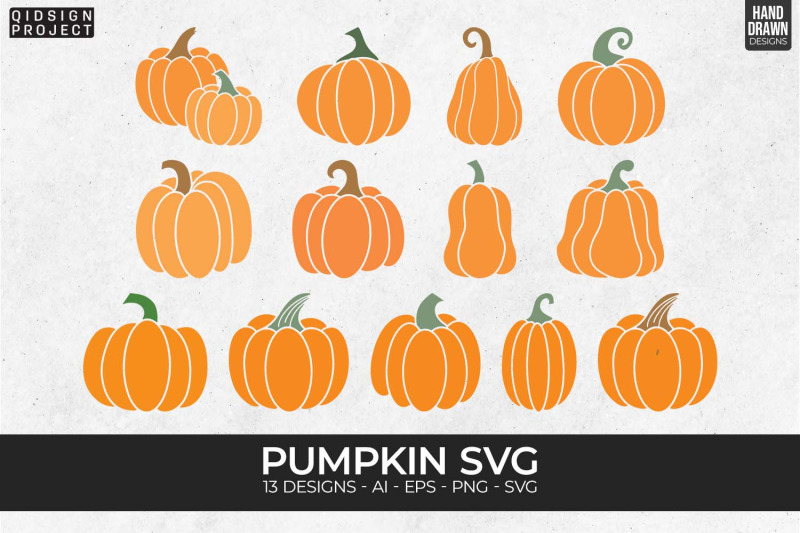 Pumpkin Svg Pumpkin Bundle Svg Cute Pumpkin Svg By Qidsign Project Thehungryjpeg