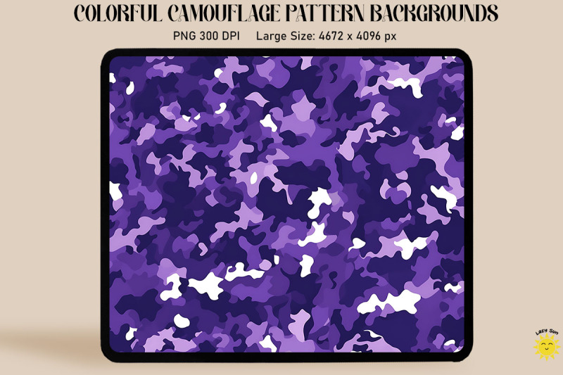 Purple Camouflage Patterns Background By Mulew Art | TheHungryJPEG
