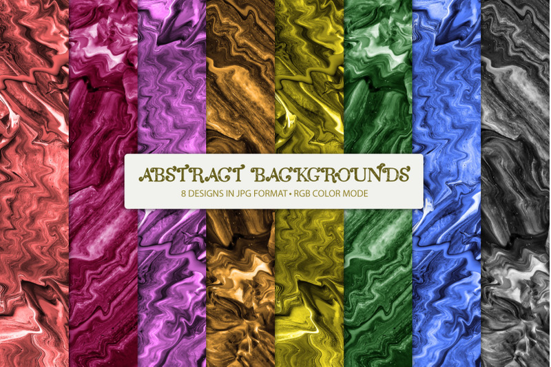 8 Abstract Paint Backgrounds By Patterns for Dessert | TheHungryJPEG