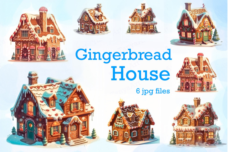 Gingerbread House By TanyaArt | TheHungryJPEG