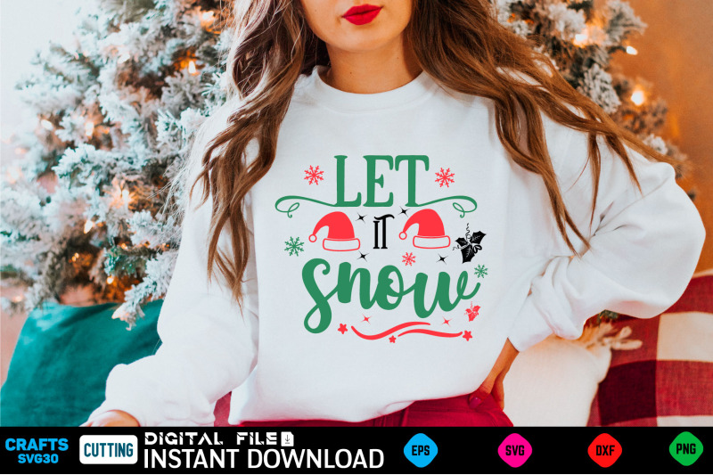 let it snow svg By Print Store | TheHungryJPEG