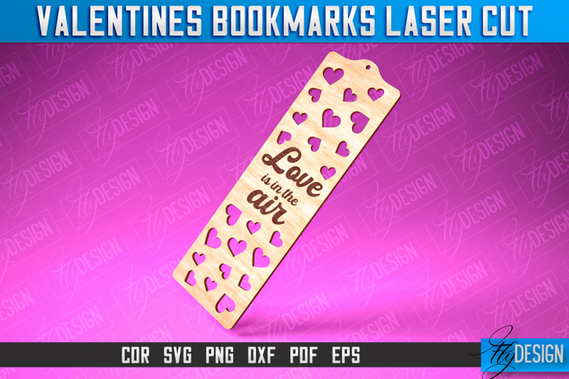 Valentines Bookmarks Laser Cut | Bookmark SVG | Book Lover By Fly ...