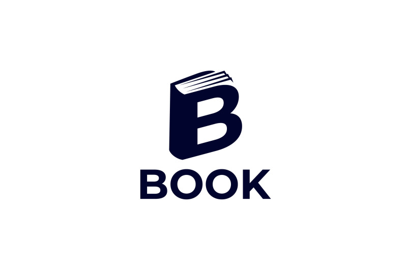 letter b book vector template logo design By GraphicHouse | TheHungryJPEG
