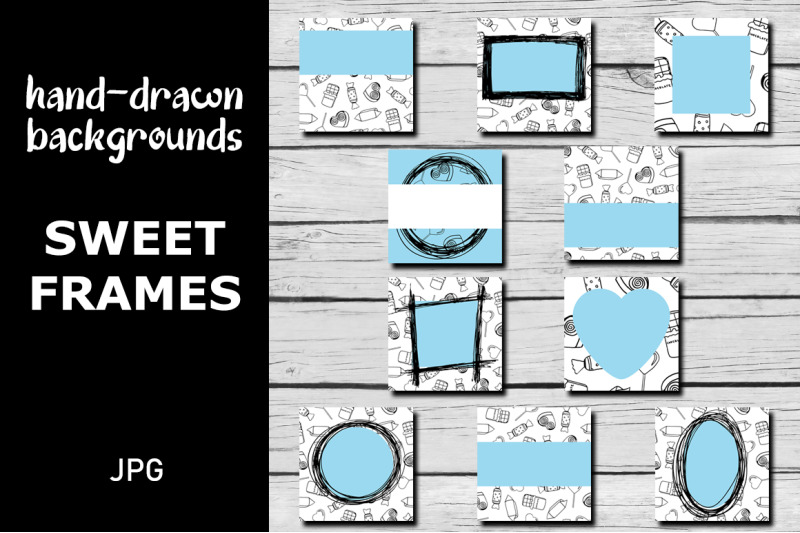 10 Sweet Frame Valentines Card Holiday Background By Irisidia