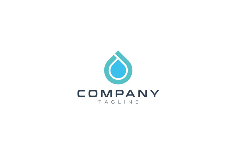 water drop logo vector template logo design By GraphicHouse | TheHungryJPEG