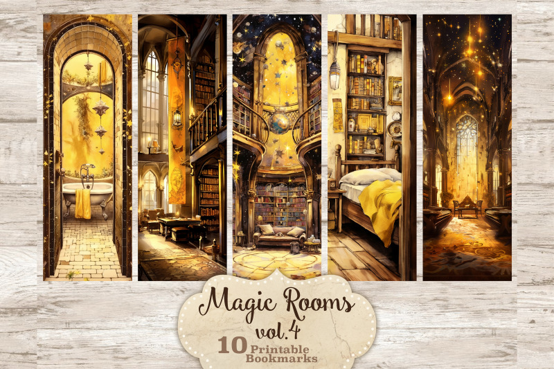 Magical Bedroom Printable | Bookmarks Sublimation By GlamArtZhanna ...