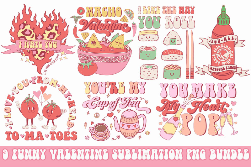 Retro Hippie Flowers, digital download, svg bundle, png subl