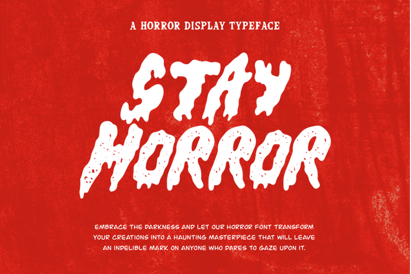 Stay Horror, Scary Font, OTF, TTF, SVG, Cricut, Glowforge, Procreate By ...