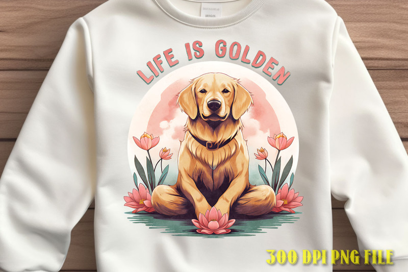 Life is Golden Design By Novalia | TheHungryJPEG