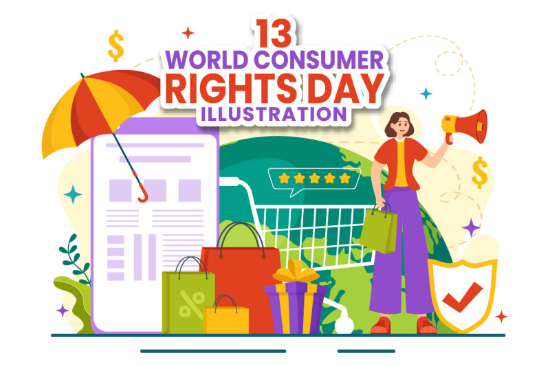 13 World Consumer Rights Day Illustration By denayunethj | TheHungryJPEG