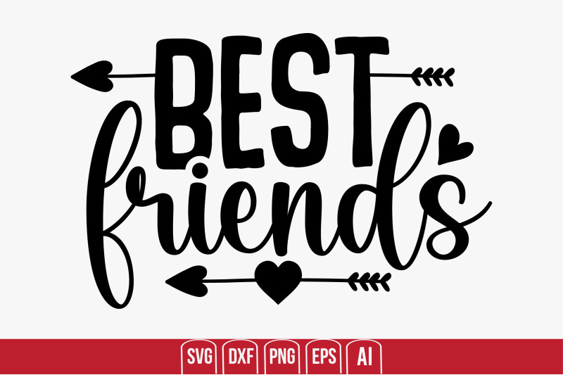 Best Friends svg cut file By creativemim | TheHungryJPEG