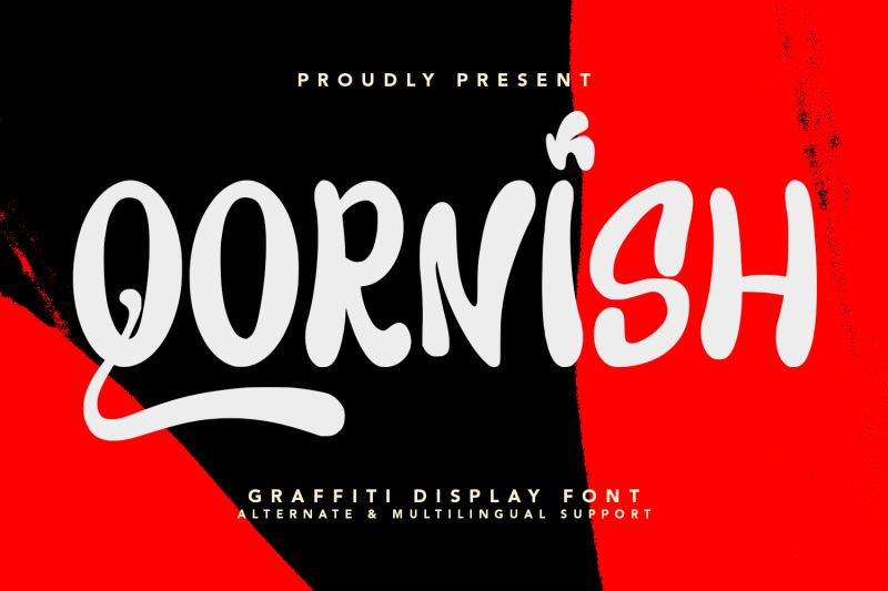 Qornish Graffiti Display Font By Maulana Creative | TheHungryJPEG