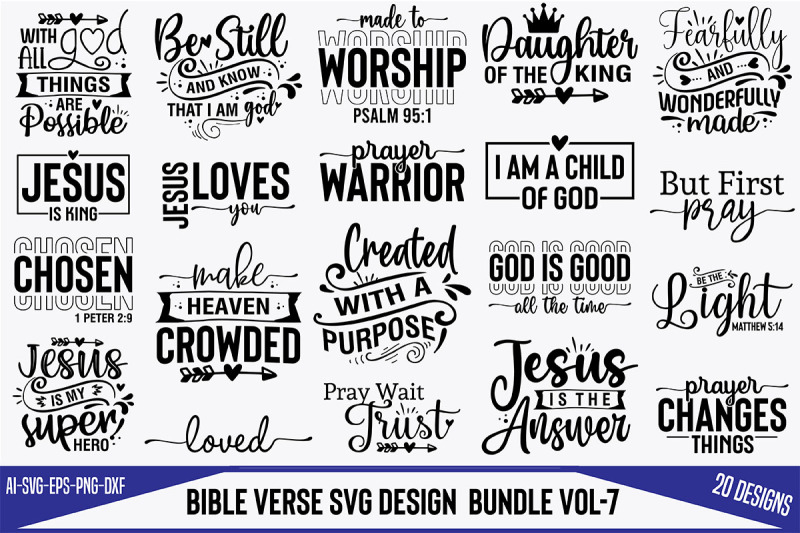 Bible Verse SVG design Bundle- By creativemim | TheHungryJPEG