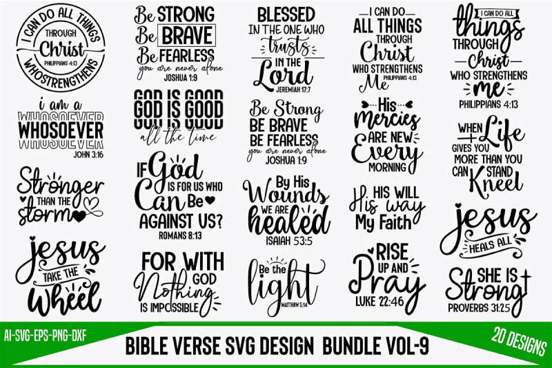 Bible Verse SVG design Bundle By creativemim | TheHungryJPEG