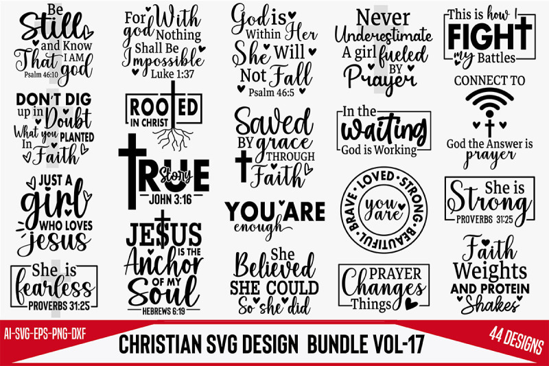 Christian Svg Design Bundle Vol-17 By Creativemim 